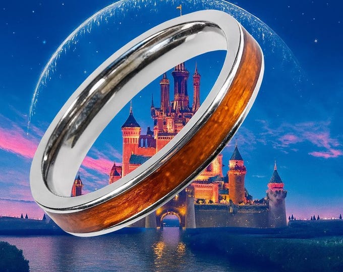 3mm Handcrafted Ring with Authentic Wood from Walt Disney’s Original 1923 Workshop (Verified Provenance via Phil Sears) Includes COA & More!