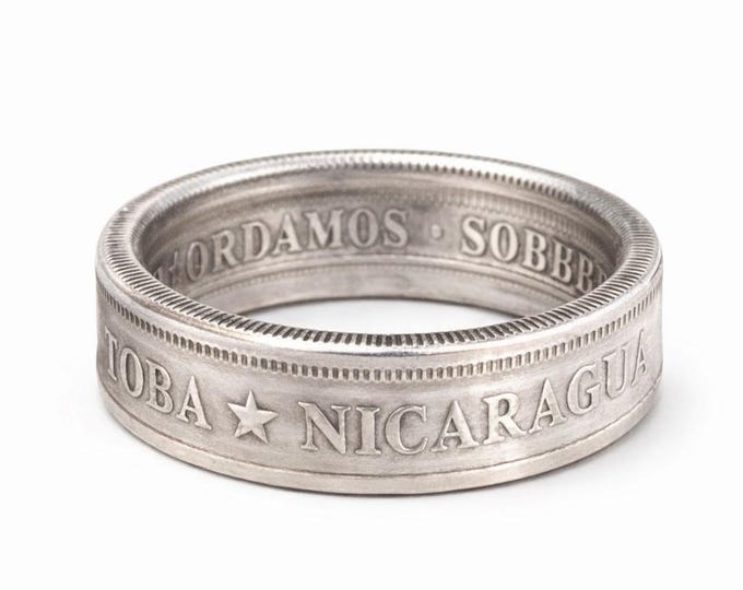 1972 Nicaragua 1 córdoba - Un Cordoba (Available in Silver / 24k Gold / Antique / White Gold / Platinum / Rhodium / Rose Gold - Finishes)