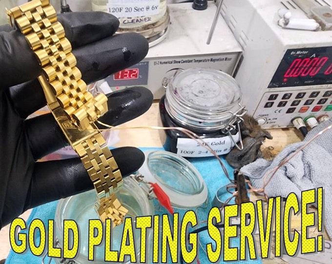 VERMEIL GOLD PLATING Services (All Precious Metals Available ie. Silver, Rhodium, Platinum, Rose Gold, 14k, 18k, 24k Gold, Black Ruthenium)