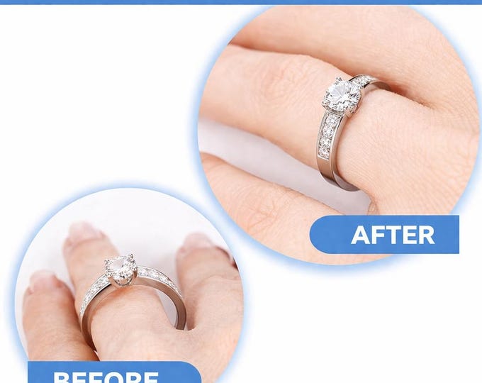 RING RESIZING KIT (resize loose bands) Invisible, Comfortable & Soft - Wedding Bands, Engagement Rings, Anniversary Bands, Promise Rings
