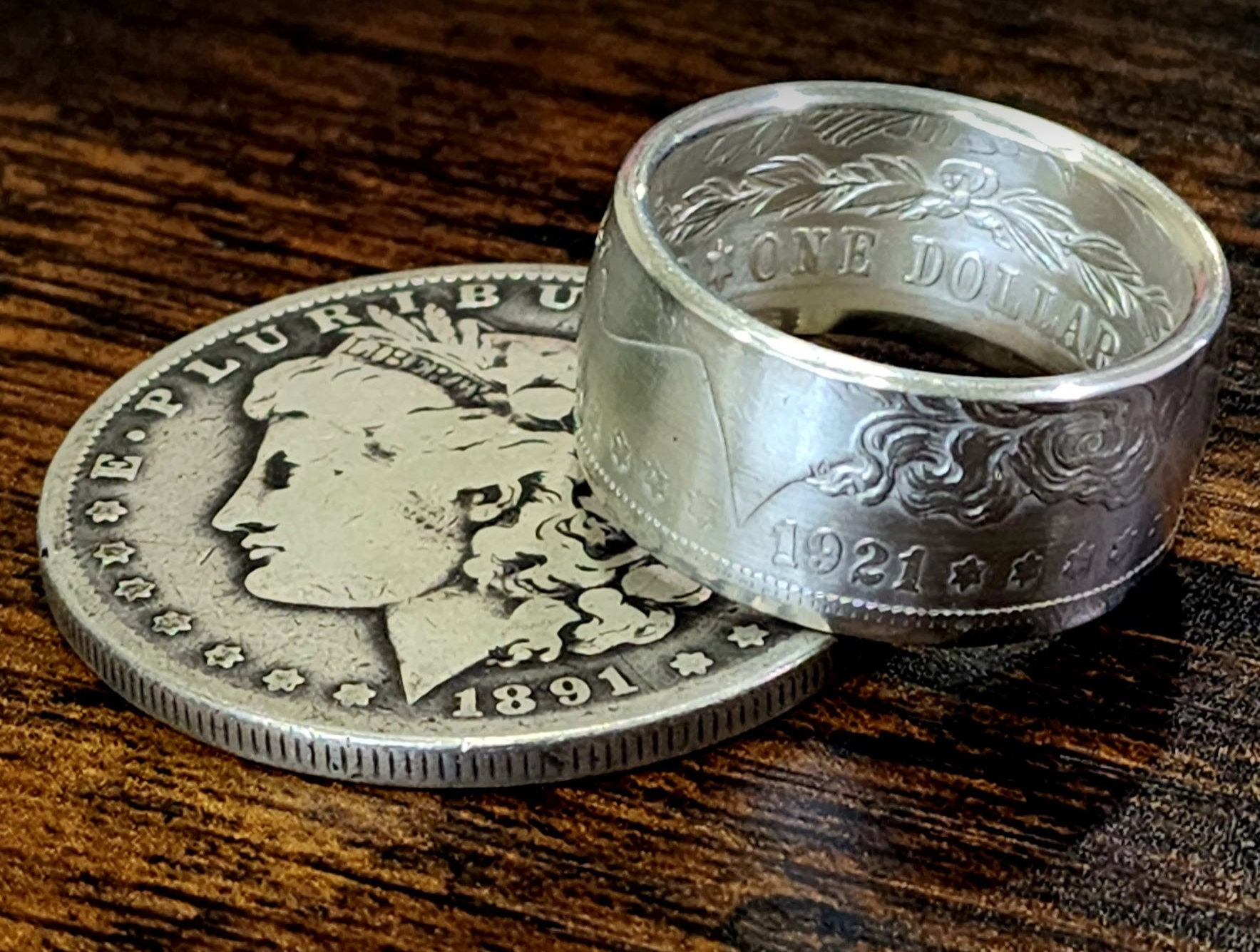 1878-1921 Morgan Silver Dollar US Coin Ring wedding Band, Mans Big Ring, Coin Rings, Anniversary Ring, American Heritage Ring US Sizes 4-24 - Etsy 1878-1921 Morgan Silver Dollar US Coin Ring wedding Band, Mans Big Ring, Coin Rings, Anniversary Ring, American Heritage Ring US Sizes 4-24 - Etsy