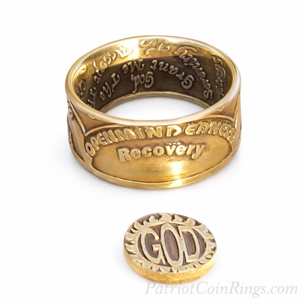 AA Coin Ring, Sobriety Reminder, AA Anniversary, Alcoholics Anonymous ...