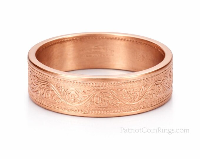 1911 Canadian "BIG" Copper Penny Coin Ring w/ Mirror Polished Finish | Double Sided | Straight Wall | Free Shipping | US Sizes 3-16