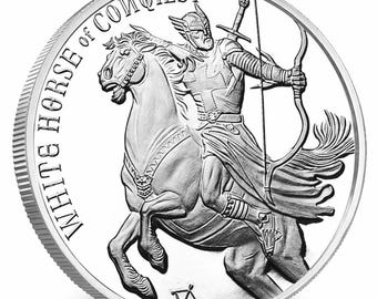RARE COIN, 1oz .9999 Solid Silver Coin, White Horse Of Conquest from The Four Horsemen Of The Apocalypse Series (Precious Metal Options).