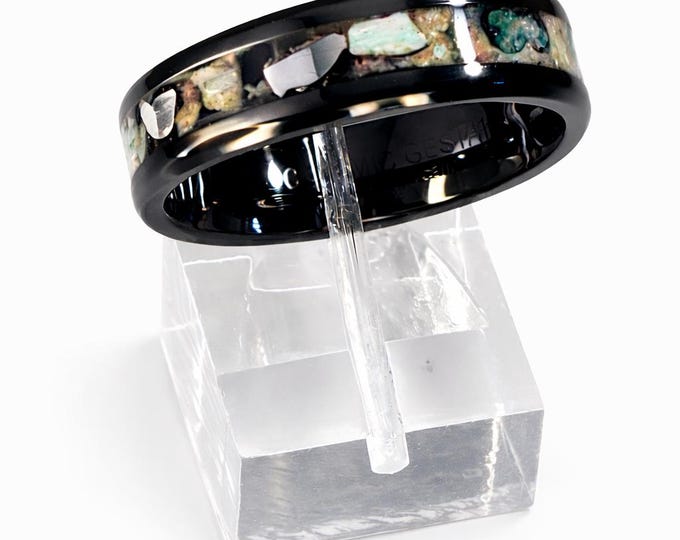 PET / HUMAN CREMAINS Custom Designed Ring (Many Sizes & Styles Available) Sizes 3-18 (funeral, cremation, urn ring, memory rings)
