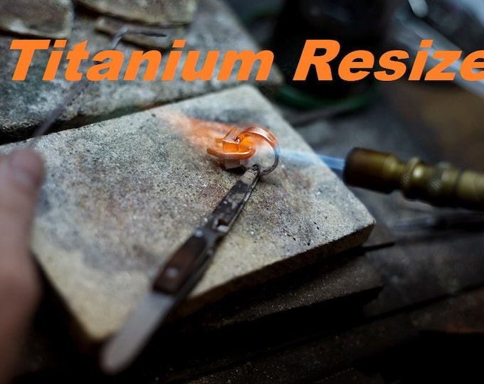 Titanium Ring Resizing (also resize Stainless Steel, Silver, and other alloys)