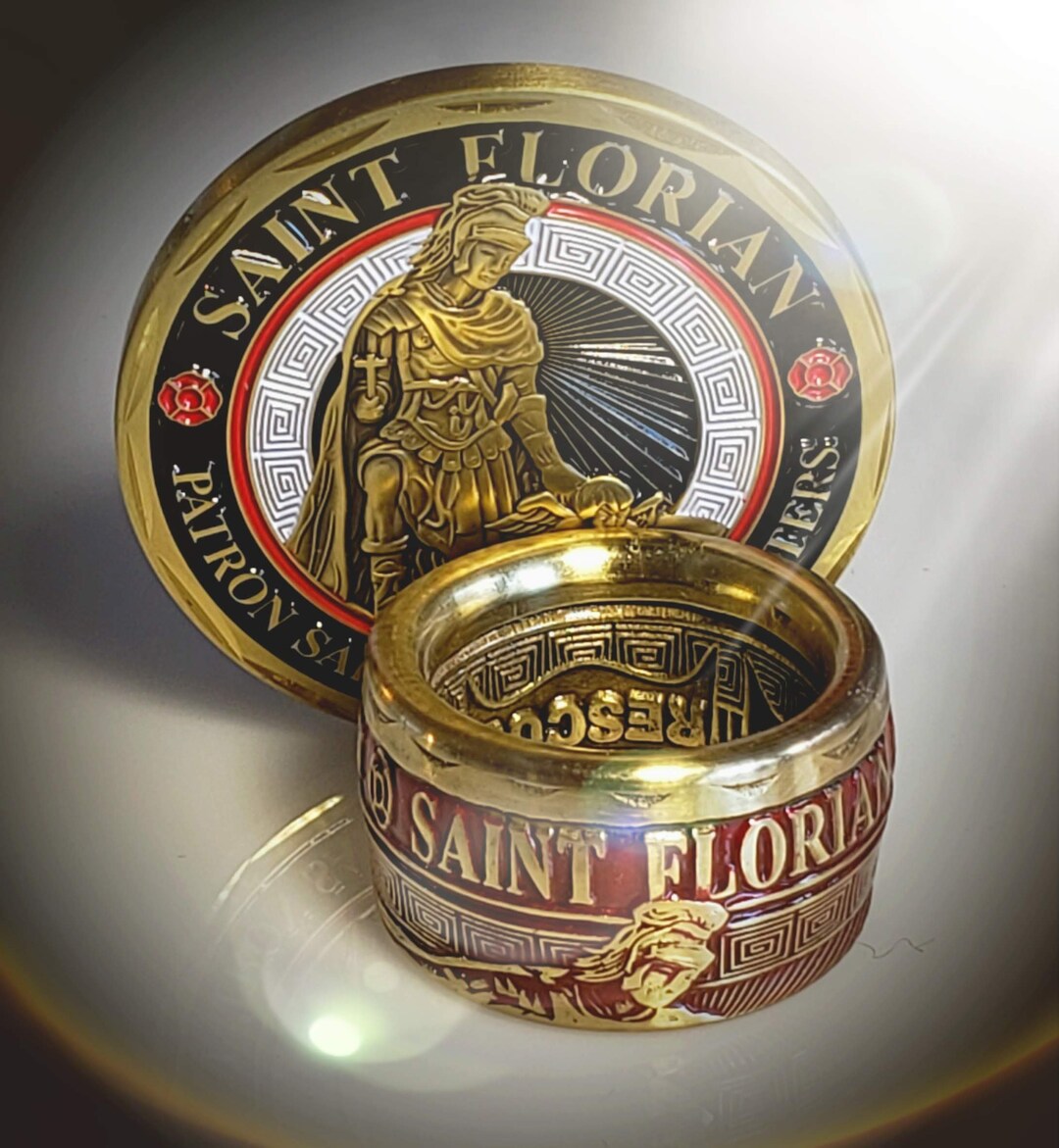 Moneda De Oración De San Floriano Patrono Del