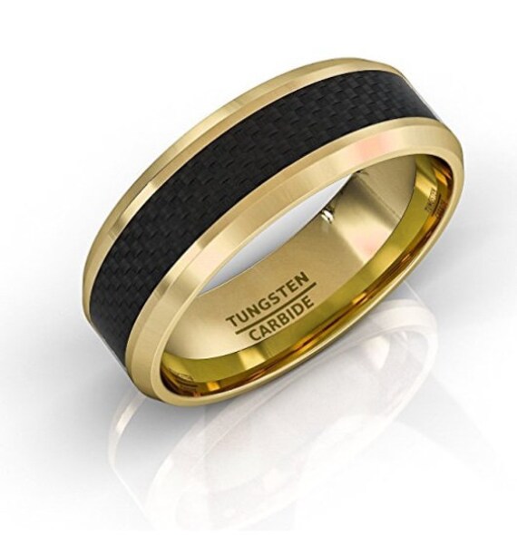 8MM MEN/'S TITANIUM BLACK CARBON FIBER WEDDING BAND RING SIZE 7-13