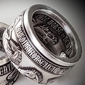 a couple of rings sitting on top of each other
