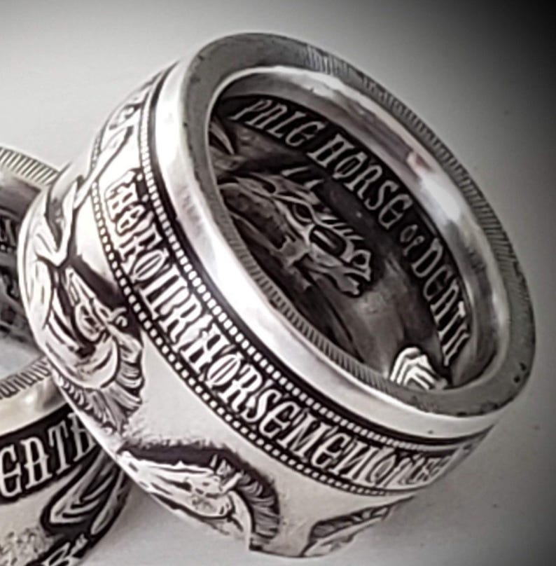 a couple of rings sitting on top of each other