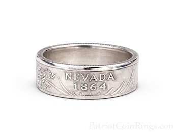 Silver Clad US Quarter Ring (State of your choice) US State Ring in nearly any size with a finish of natural clad, antique patina, gold, etc