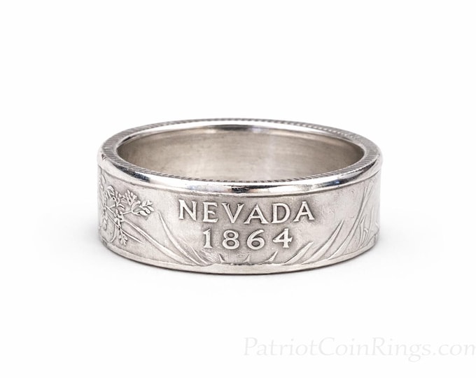 Silver Clad US Quarter Ring (State of your choice) US State Ring in nearly any size with a finish of natural clad, antique patina, gold, etc