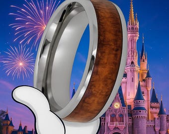 8mm Handcrafted Ring with Authentic Wood from Walt Disney’s Original 1923 Workshop (Verified Provenance via Phil Sears) Includes COA & More!