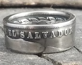 1984-1985 El Salvador 1 colón Coin Ring (Known Like "SUEGRITA" =  "Mother In Law")