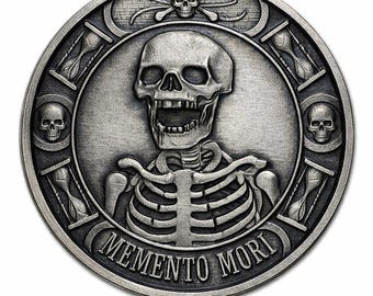 Memento Mori .9999 Pure silver 1oz Coin (Your choice of Finish)