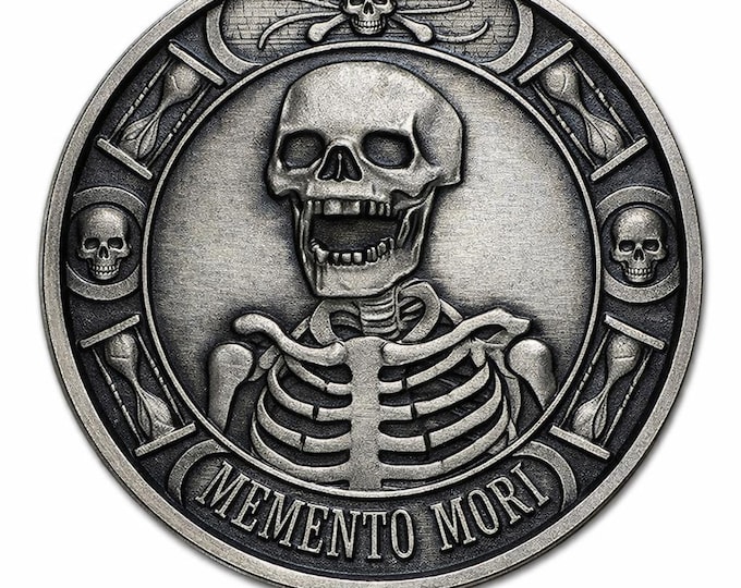 Memento Mori .9999 Pure silver 1oz Coin (Your choice of Finish)