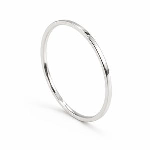 Thin Silver Stackable Midi Ring | 1mm Minimalist Knuckle Rings | Stack Rings | Tiny Stacking Rings | Toe Ring | Thumb Ring (Sizes 2-20)