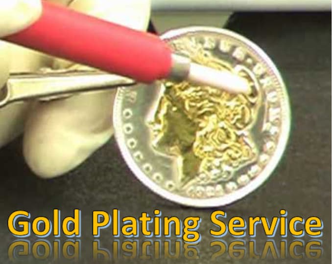 VERMEIL GOLD PLATING Services (All Precious Metals Available ie. Silver, Rhodium, Platinum, Rose Gold, 14k, 18k, 24k Gold, Black Ruthenium)