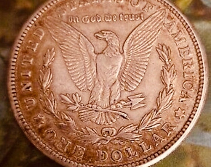 1886  Morgan One Dollar Coin, Morgan Dollar Collector Coin, .999 Copper.