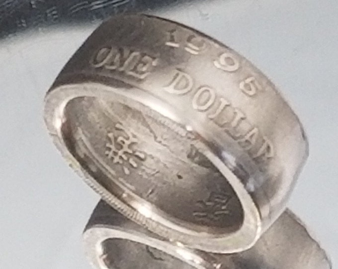 1960 Hong Kong One Dollar Coin Ring | Promise Ring, Engagement, Wedding, Anniversary Gift, Chinese, China Coin Ring, Orient, Asian Jewelry