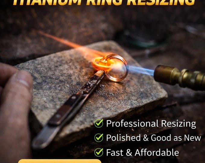 Titanium Ring Resizing (also resize Stainless Steel, Silver, and other alloys)