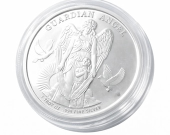 Niue 2017 Guardian Angel One Dollar .999 Silver Coin, Rare Coin.