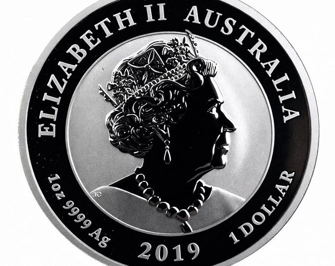 VERY RARE 2019 .9999 Pure silver 1oz Dragon & Phoenix Coin (gold, rhodium, silver, platinum, palladium and other plating options available).