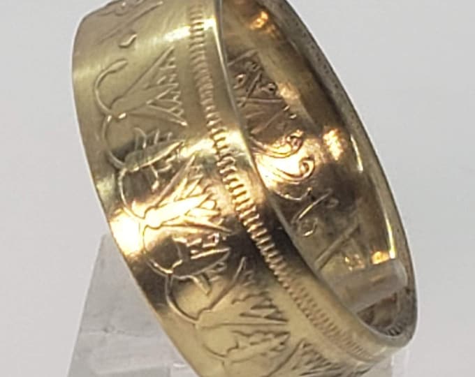 1937 EGYPT .833 SILVER 10 PIASTRES High Grade King Farouk ( Coin Ring Conversion) Size 4-22 also available in Gold and other Precious Metals