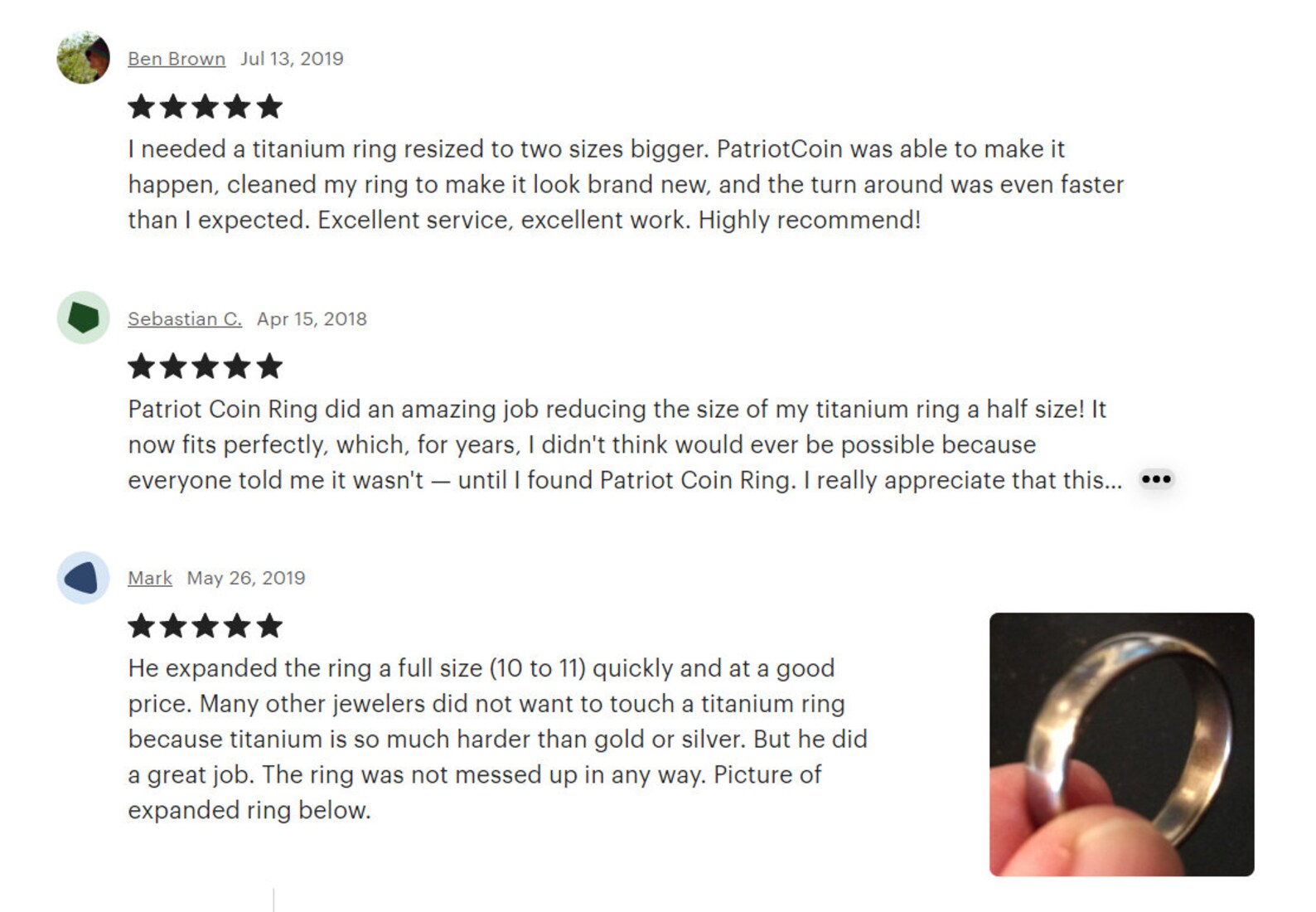 Titanium Ring Resizing Etsy