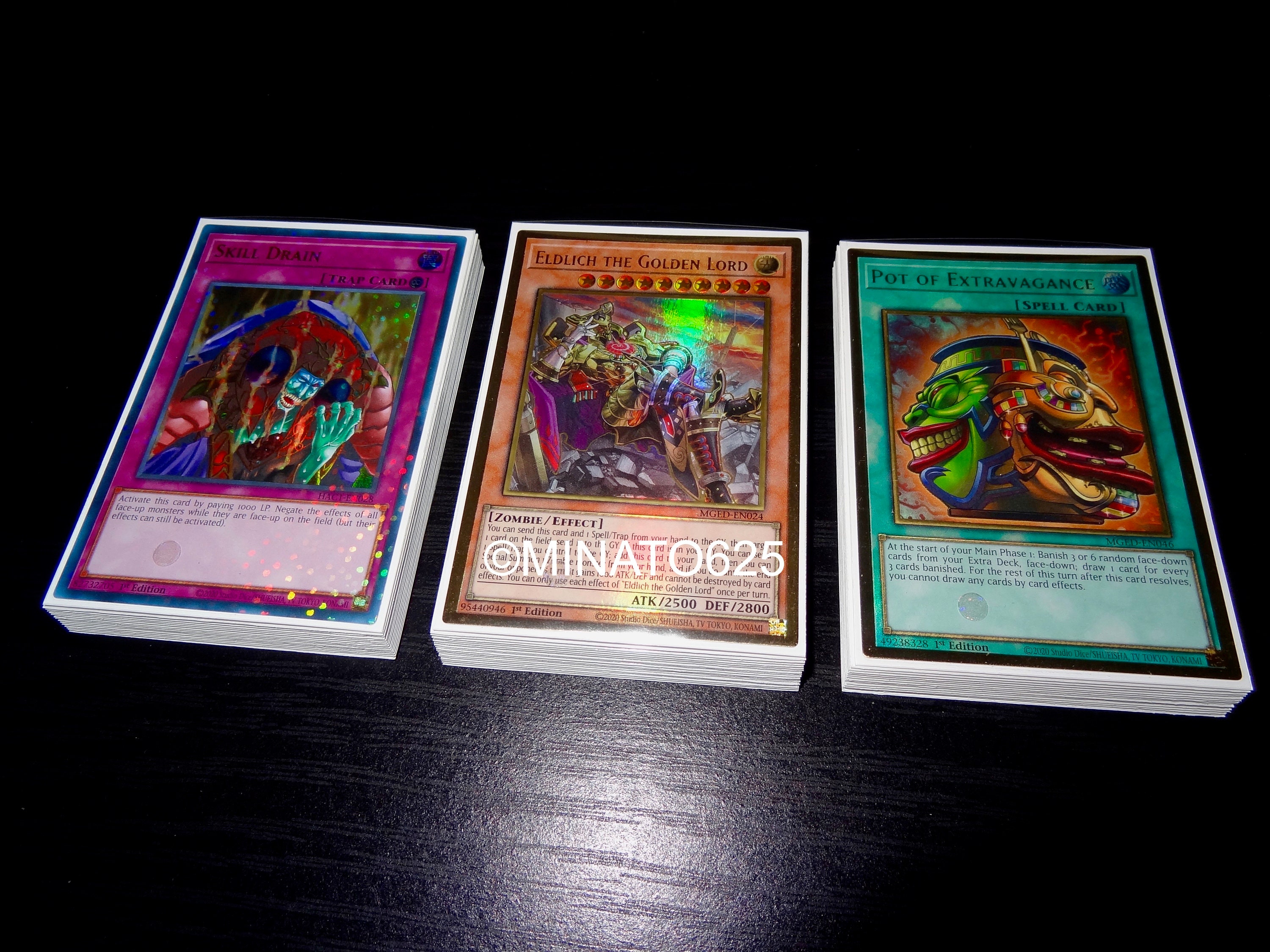 Yugioh Custom Designed Eldlich Deck Skill Drain Golden Lord - Etsy Norway
