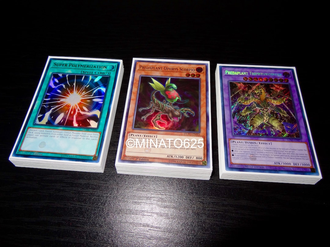 Yugioh Custom Designed Predaplant Deck Branded Fusion Etsy UK