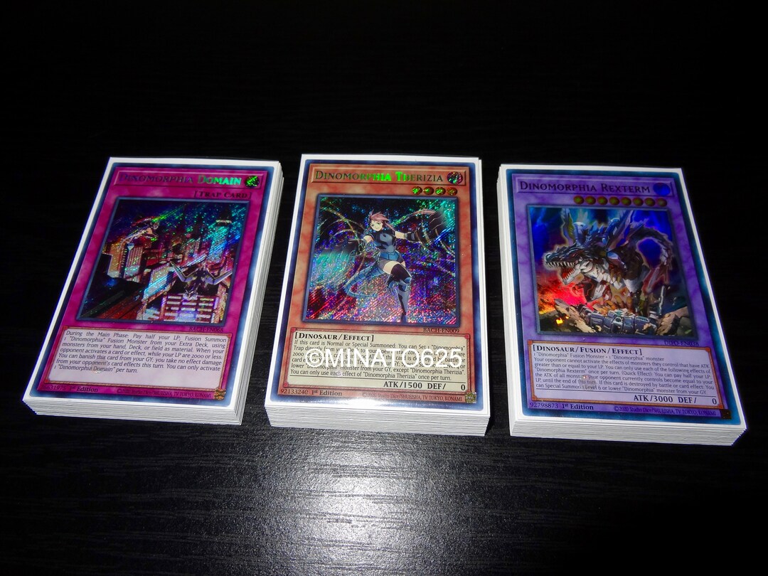 Yugioh Complete Dinomorphia Deck Dinomorphia Therizia Domain Solemn