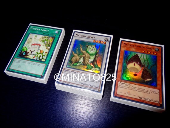 Yugioh Custom Designed Naturia Deck Etsy