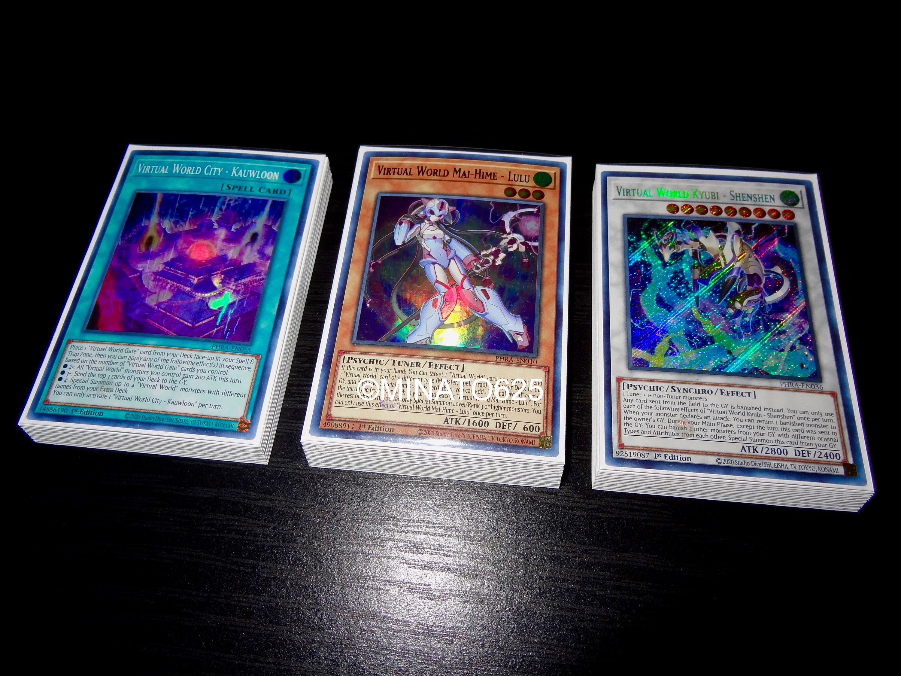 Yugioh Custom Designed Virtual World Deck Etsy
