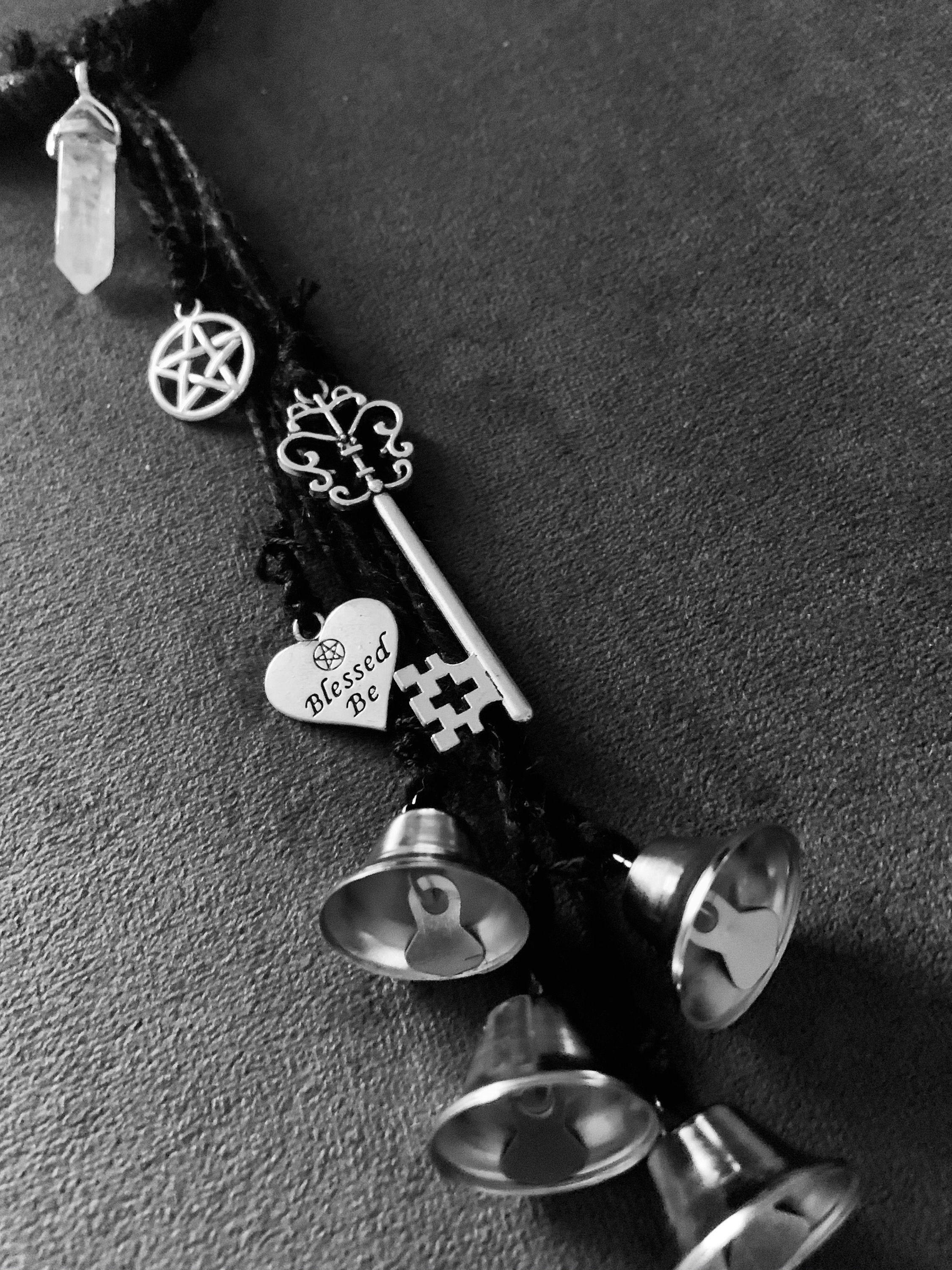 Blessed Be Witches Charm Witch Bells Door hanging ornament Etsy