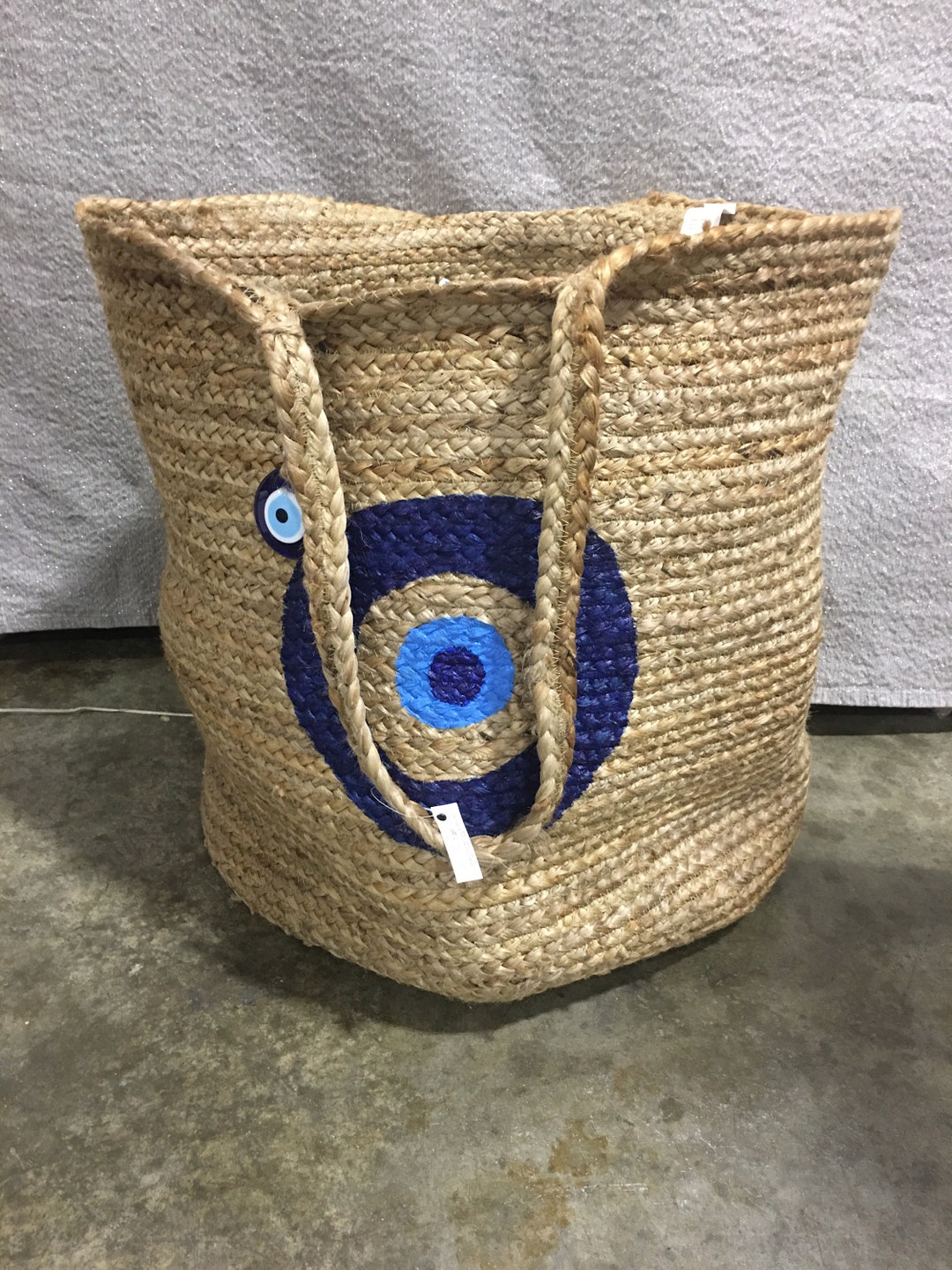 Evil Eye Jute Passport Cover main image 1