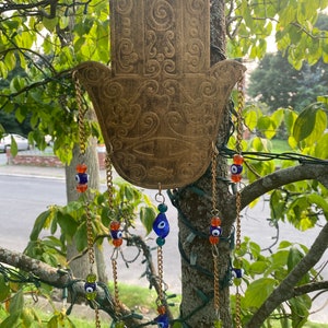 Hamsa and Evil Eye Wind-Chime