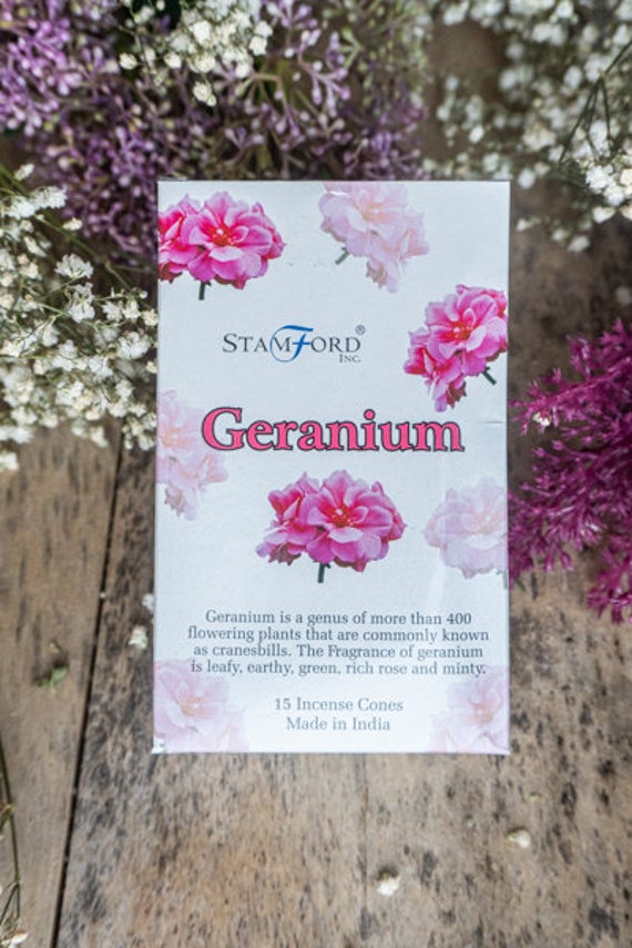 Encens Cônes - Géranium Sauge Blanche Musc Blanc Bois de Santal Spiritual Relax Protection