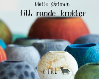 Book in Danish: Filt runde Krukker