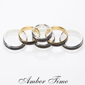 PB0002 Natural Baltic Cognac Amber Ring & Sterling Silver 925 or Gold-plated (GP) Sterling Silver 925