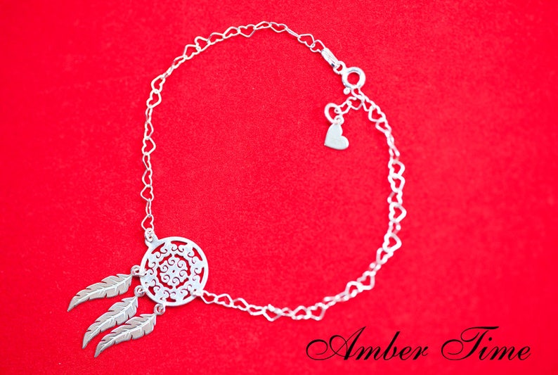 BS0002 Sterling Silver Ag 925 /& Dreamcatcher Bracelet