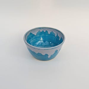 petit bol bleu, bol à collation, jeté à la main, bol à dessert, bol de céréales, petit bol