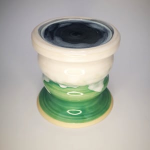 Candle pillar, hand thrown, stoneware, candle, bathroom, living room, bedroom, ambient light, unique, candle holder, candle Arbor