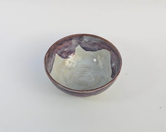 Kleine kom, snackkom, met de hand gegooid, dessertkom, kom ontbijtgranen, sleutelkom