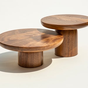 Modern Wood Cake Stand Food Riser