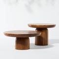 Modern Wood Cake Stand Food Riser