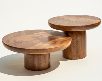 Modern Wood Cake Stand Food Riser