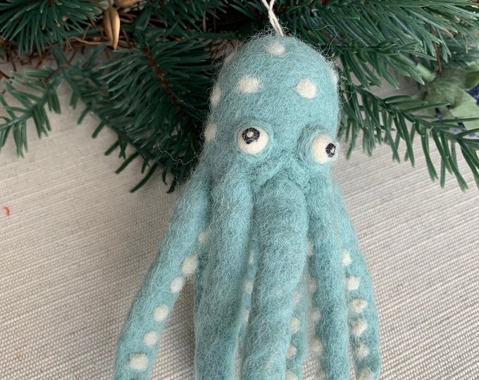 Needle Felt Octopus Sculpture Made to Order Etsy