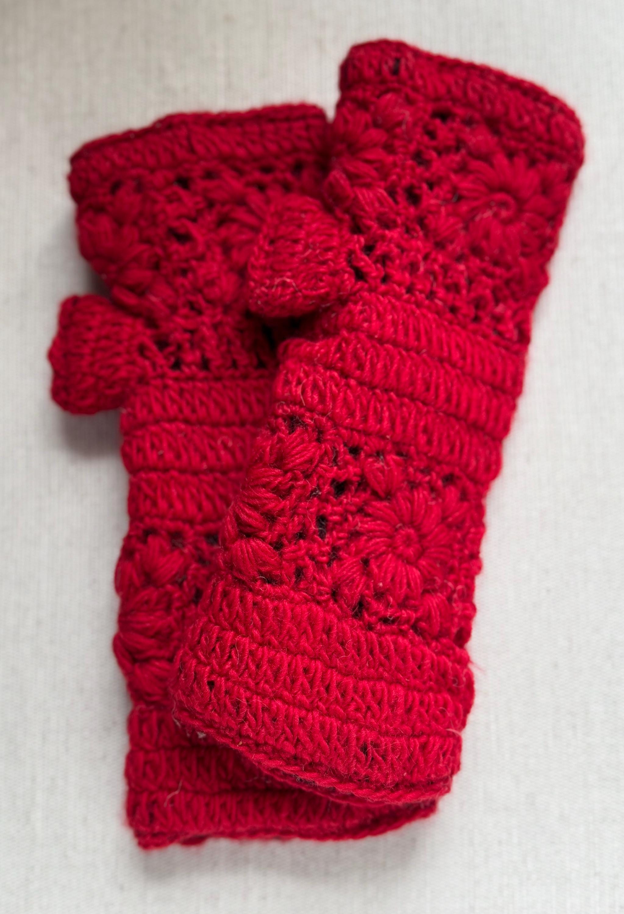 Guanti Senza Dita In Maglia Per Donna, Scaldapolsi - Foto 5