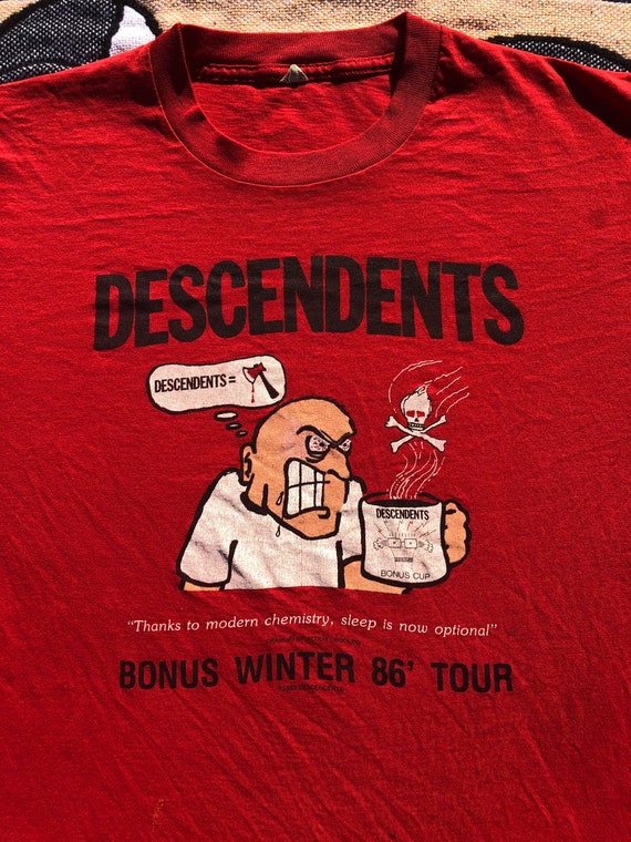 Vintage 1985 Descendents tour T-shirt (xl) - image 2